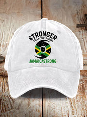 Unisex Jamaica Strong Stronger Than The Storm Hat