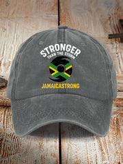 Unisex Jamaica Strong Stronger Than The Storm Hat