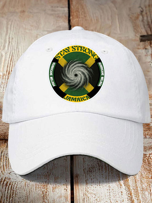 Unisex Hurricane Melissa Pray For Jamaica Print Hat