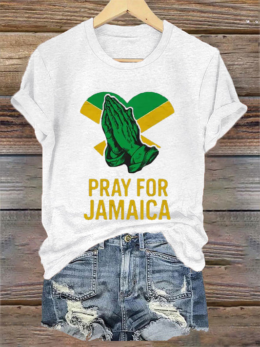 Women's Hurricane Melissa Jamaica Stronger Than The Storm Pray For Jamaica Tee