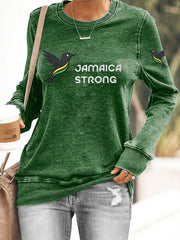 Women's  Hurricane Melissa Jamaica Strong Sweatshirt
