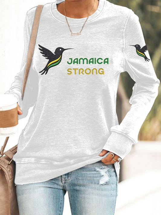 Women's  Hurricane Melissa Jamaica Strong Sweatshirt