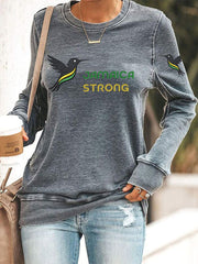 Women's  Hurricane Melissa Jamaica Strong Sweatshirt