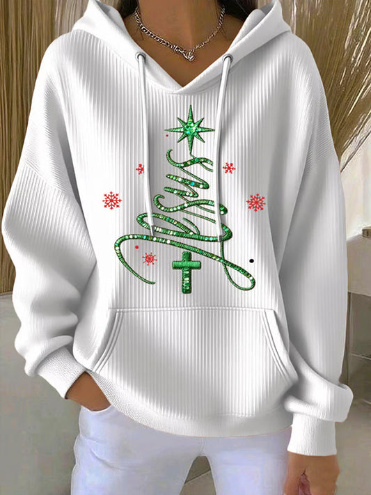 Women's Jesus Chriatmas Tree Hoodie