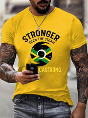 Men's Hurricane Melissa Jamaica Stronger Than The Storm Pray For Jamaica Tee