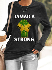 Women's Hurricane Melissa Jamaica Strong Sweatshirt