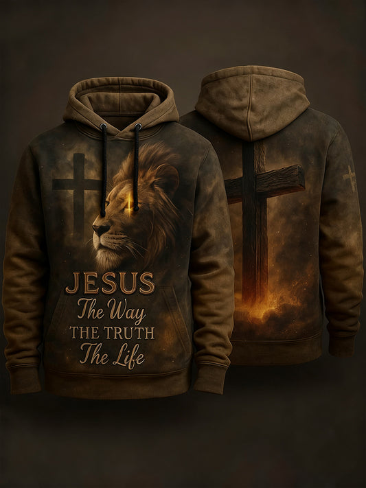 Men's Christian Faith Art Print Hoodie
