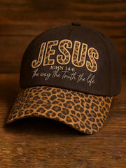 Unisex Jesus The Way The Truth The Life John 14:6 Christian Cross Print Hat