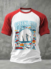 Men's Greenland Printed Casual T-Shirt