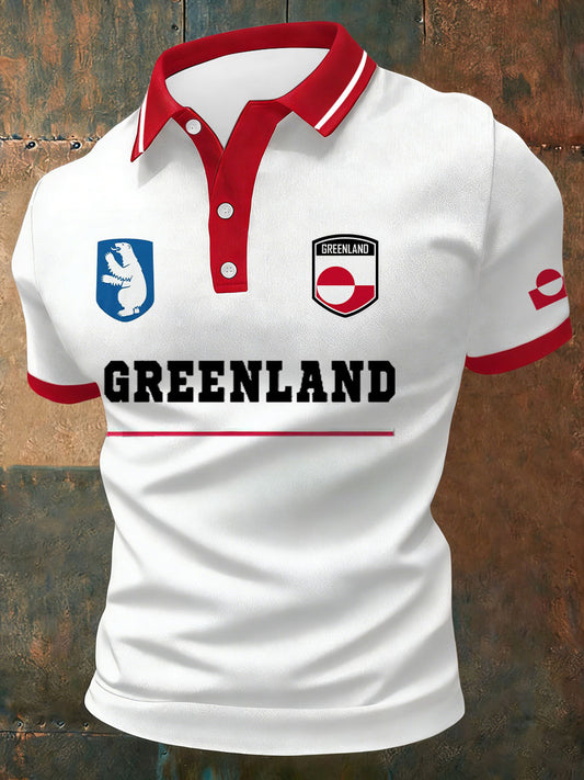 Men's Greenland Printed Casual Top