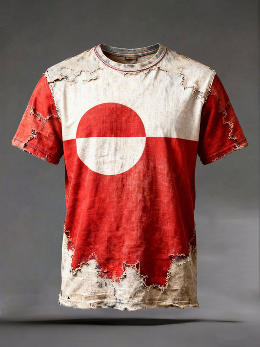 Men's Greenland Printed Casual T-Shirt