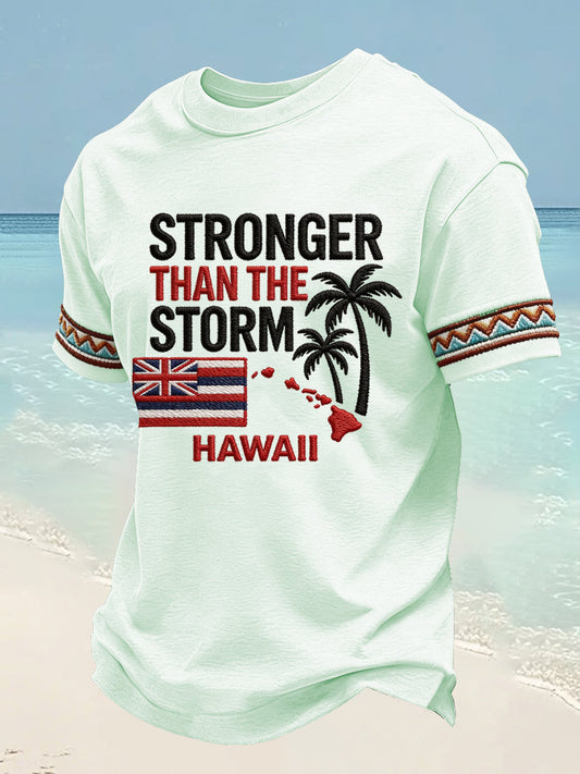Men's Hawaii Stronger Than The Storm Print Tee