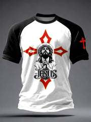 Men's Faith Printed Casual short sleeves t-shirt