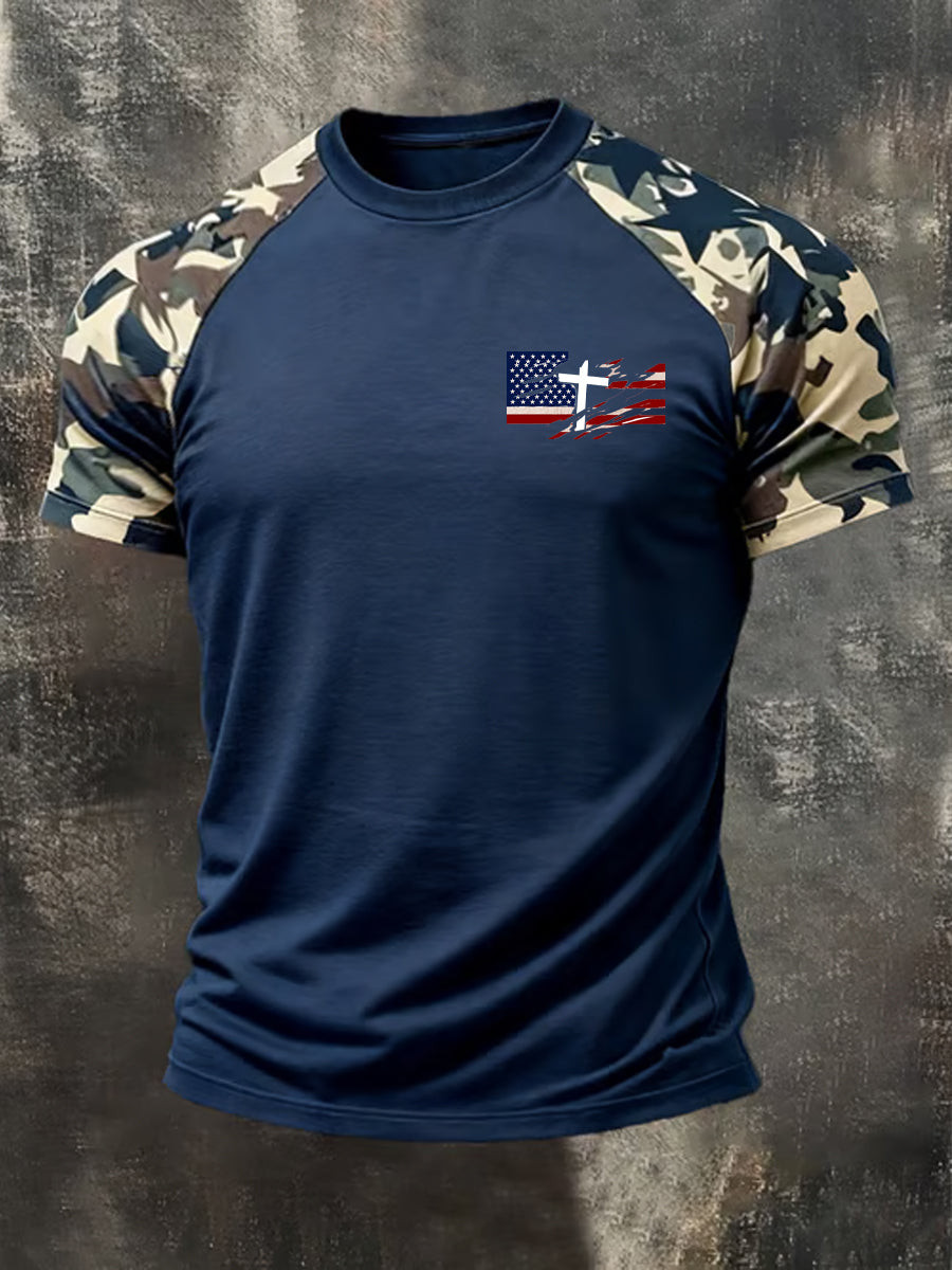 Men's Faith Printed Casual short sleeves t-shirt
