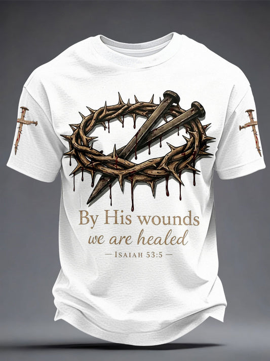 'Men's Clothing' 'by his wounds we are healed' T-shirts