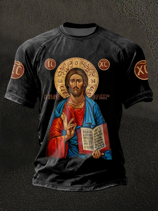 Men's Faith Print Short Sleeves T-shirt