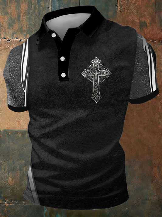 Men's faith Printed polo shirt