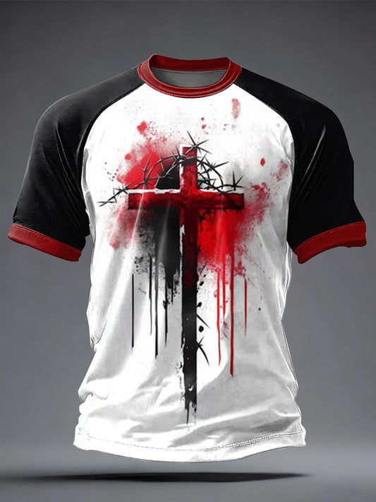 Men's Faith Printed Casual short sleeves t-shirt
