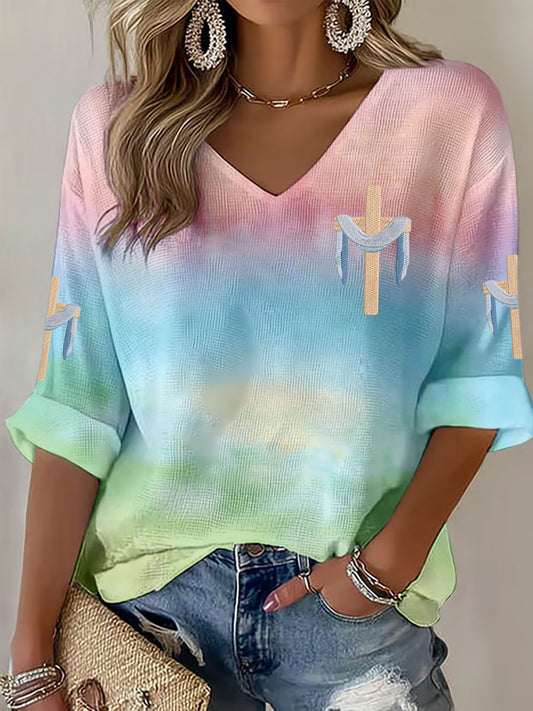 Women's Christian Faith V-Neck Tops