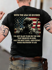 Men's Veteran Memorial Day Printed T-shirt