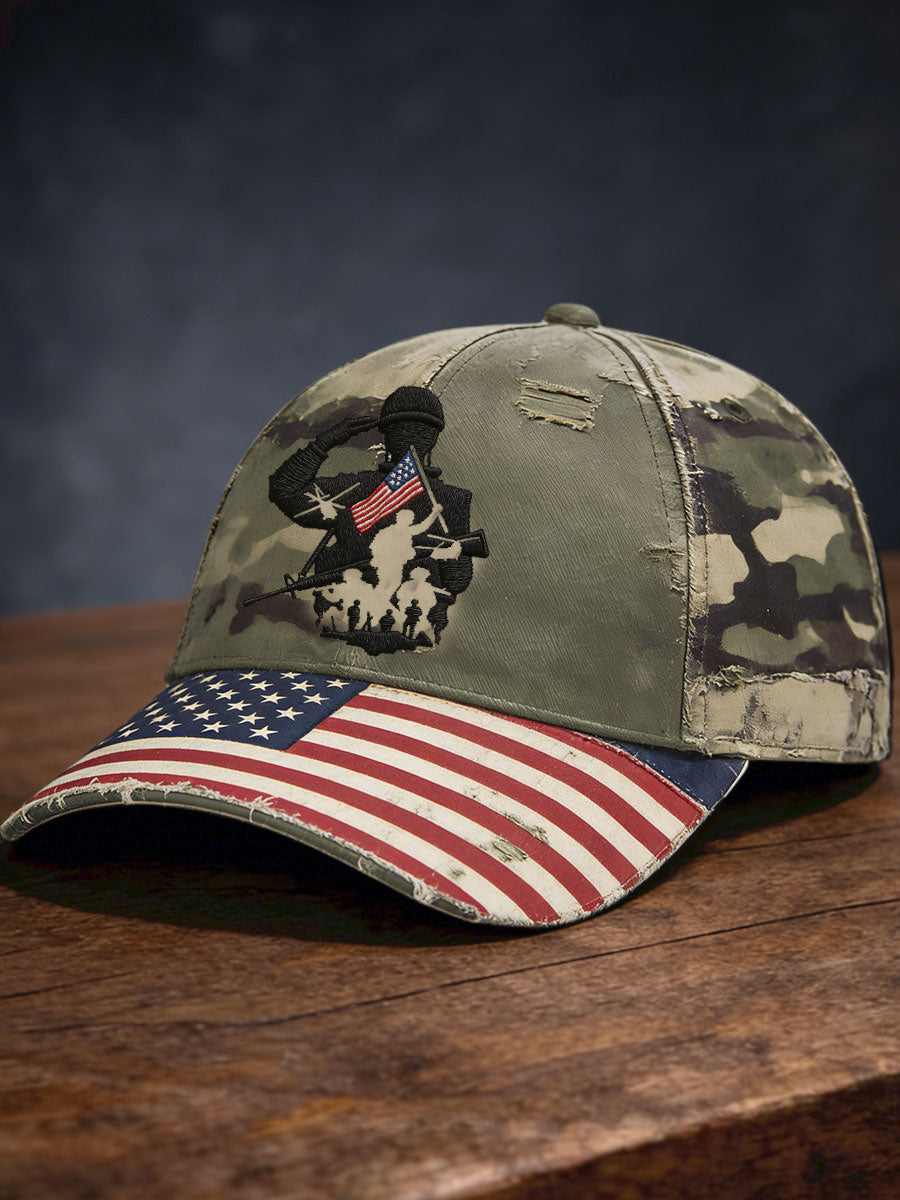 Unisex Veteran Memorial Day Printed Hat