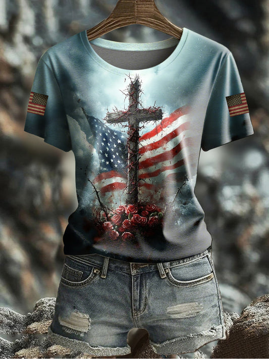Women's U.S. Memorial Day Printed T-shirt