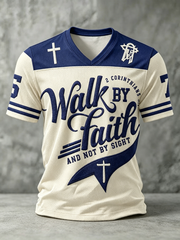 Men's Walk By Faith V-neck T-shirt