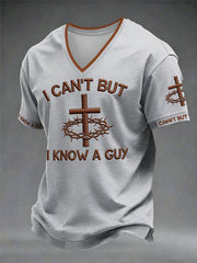 Men's 'I can't but I know a guy' V-neck T-shirts