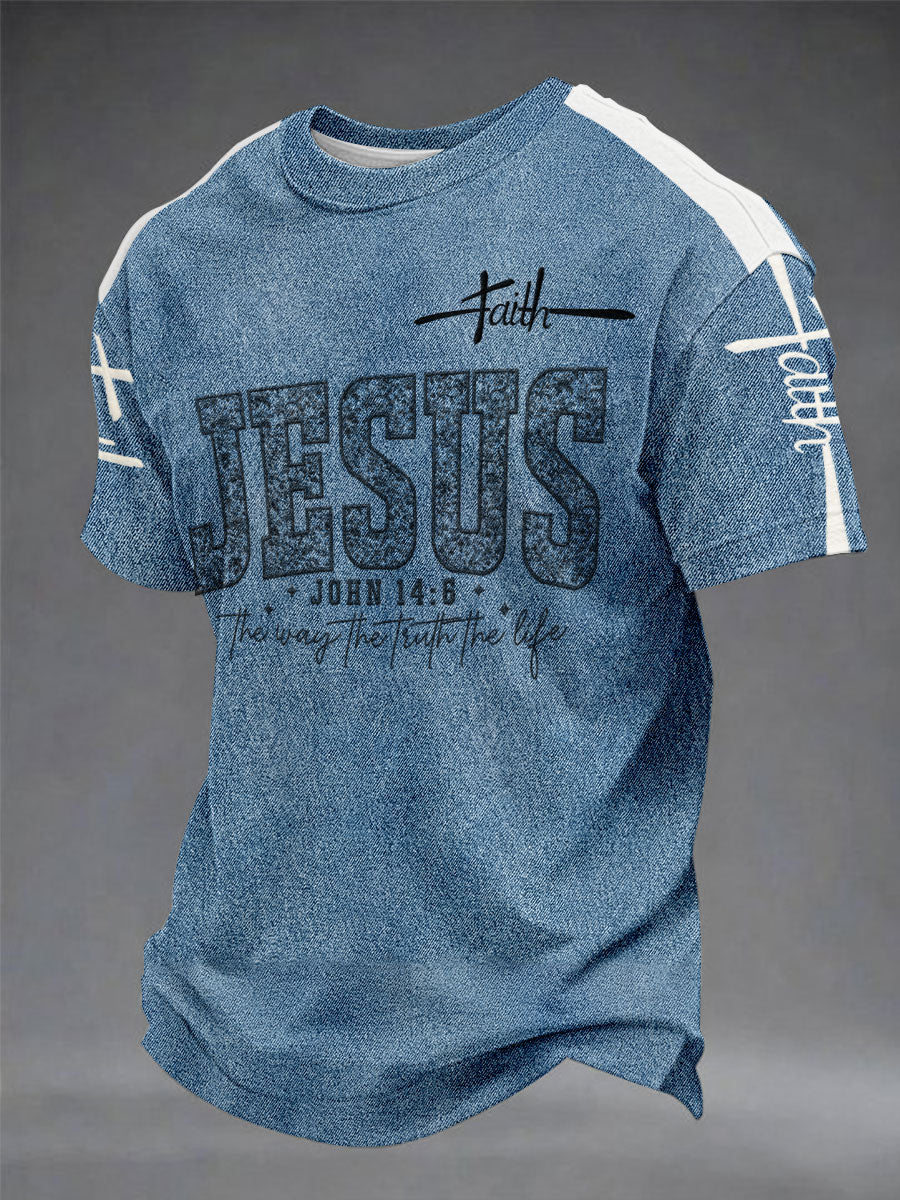 "Jesus is the Way, the Truth, and the Life" Men's/Unisex Casual T-Shirt