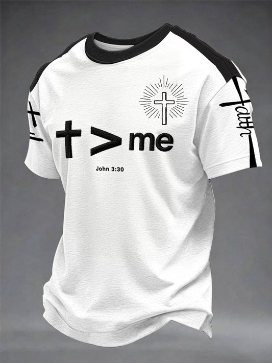 Men's Faith Print Casual T-Shirt