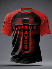 Men's Faith Printed Casual short sleeves t-shirt