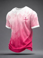 Men's Faith Cross Print T-Shirt