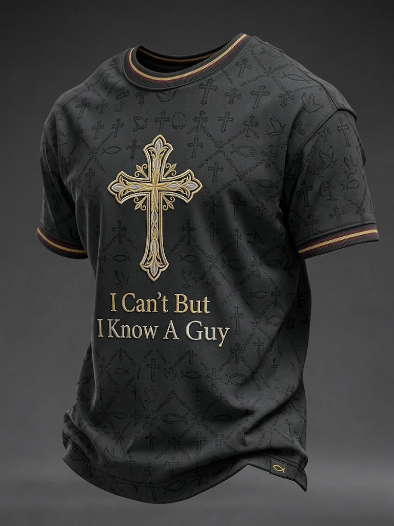 Men's I Can't But I Know A Guy Printed T-shirt