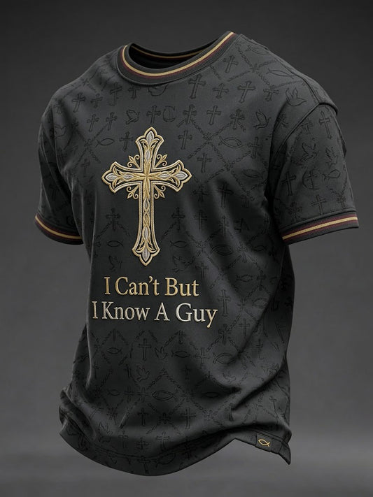 Men's I Can't But I Know A Guy Printed T-shirt