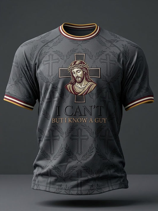 Men's I Can't But I Know A Guy Printed T-shirt