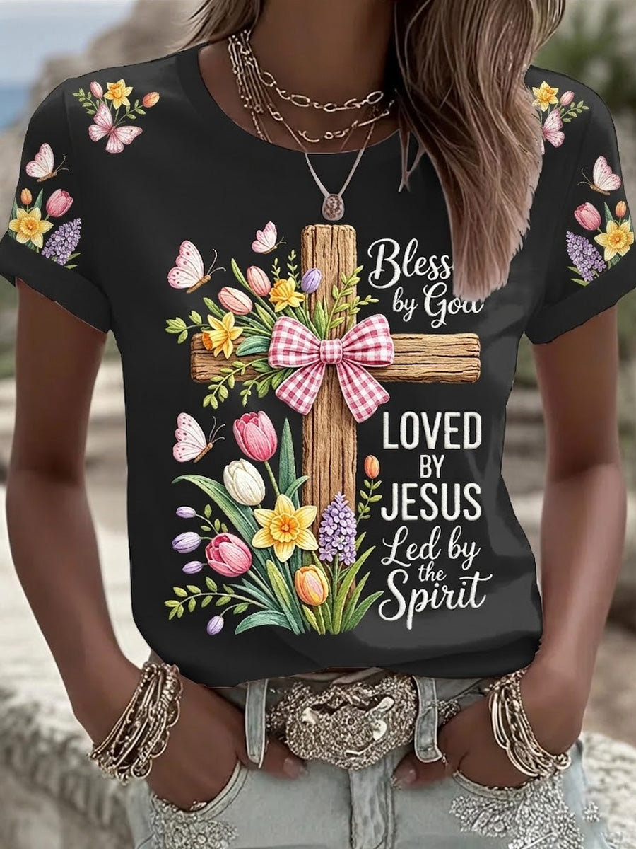 Women's Christian Print Tee