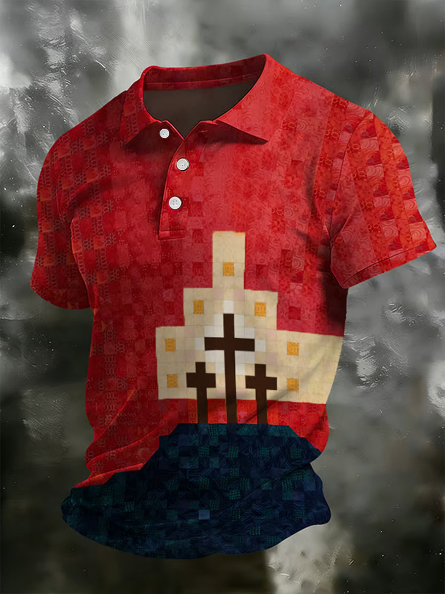 Men's Faith Print Casual Top