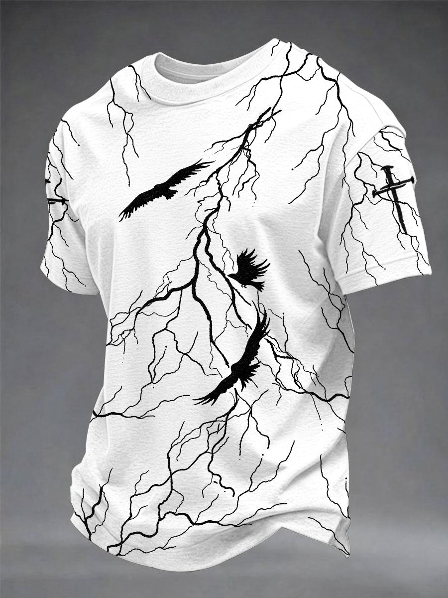 Men's Faith Print Casual Unisex T-shirt