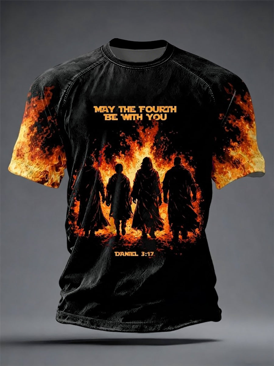 Men's May The Fourth Be With You Movie Inspired Faith T-shirt