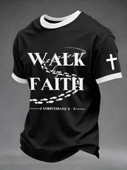 Men's Walk By Faith Print Tee