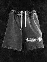 Men's Christian GYM Print Casual Shorts