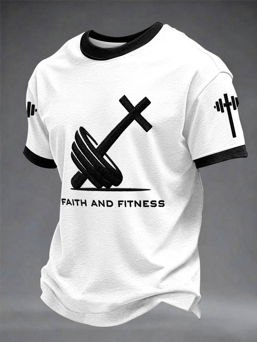 “Faith And Fitness” Christian Fitness Casual unisex T-shirt