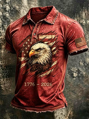 Men'S 250Th Anniversary Printed Casual T-Shirt