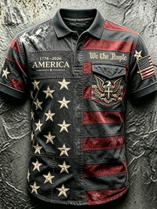 Men's 250Th Anniversary National Faith Print Shirt