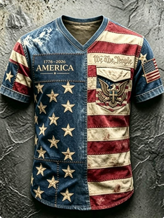 Men's 250Th Anniversary National Faith Print Tee