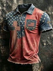 Men's 250Th Anniversary National Faith Print Shirt