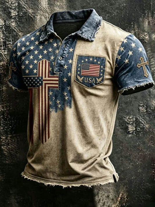Men's 250Th Anniversary National Faith Print Shirt