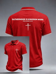Men's Fatherhood Is Kingdom Work Polo Shirt
