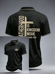 Men's Fatherhood Is Kingdom Work Polo Shirt