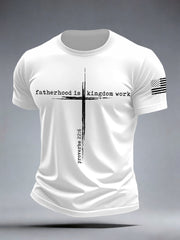 Men's Fatherhood Is Kingdom Work T-Shirt